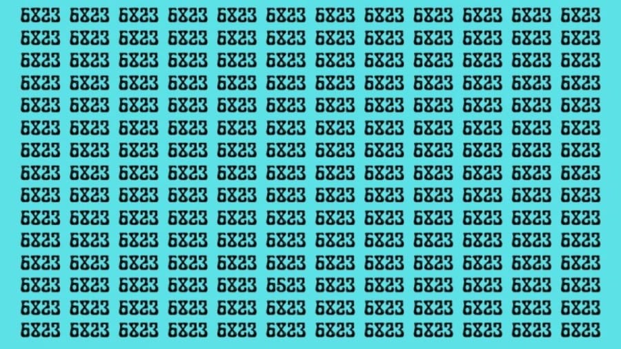 Can You Spot 6523 among 6823 in 10 Seconds? Explanation and Solution to the Optical Illusion