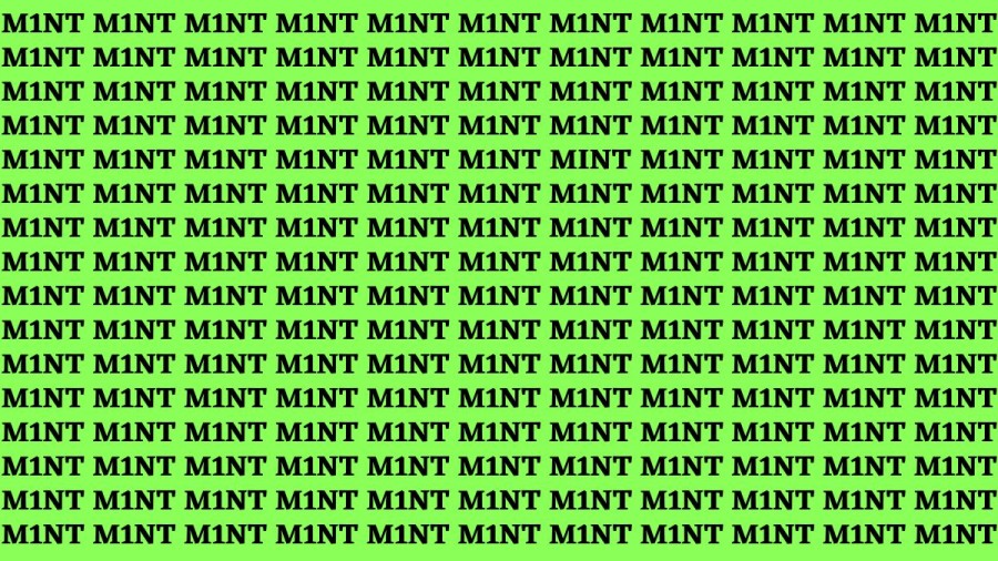 Brain Teaser: If You Have Eagle Eyes Find The Word Mint In 20 Secs