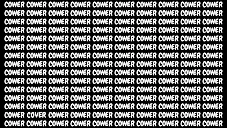 Brain Teaser: If You Have Eagle Eyes Find Cover From Cower In 15 Secs