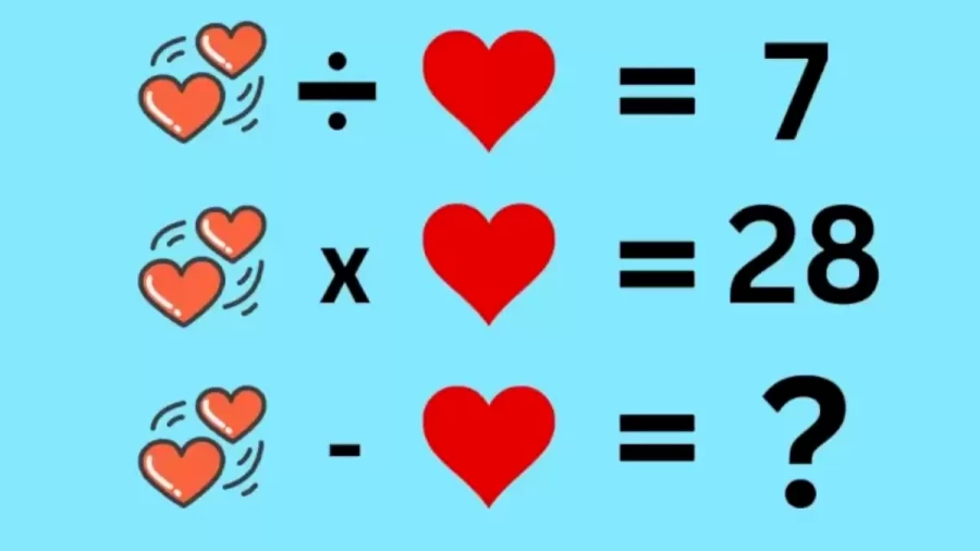 Can You Solve This Heart Math Puzzle? Brain Teaser